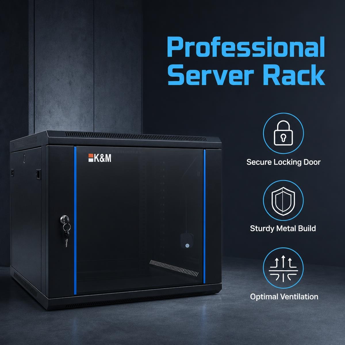 IP20 indoor wall mount rack