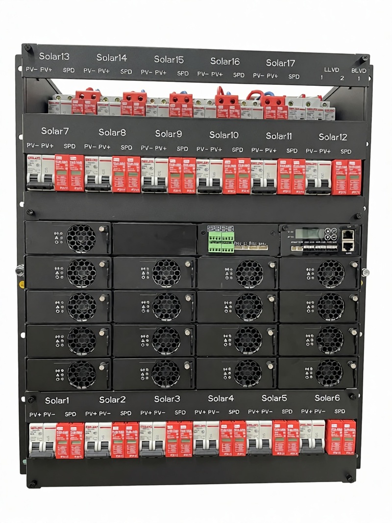 K&M 19-Inch 48VDC 800A Hybrid Embedded Power Supply System