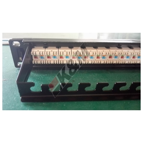 1U 24 ports UTP CAT6 Patch Panel