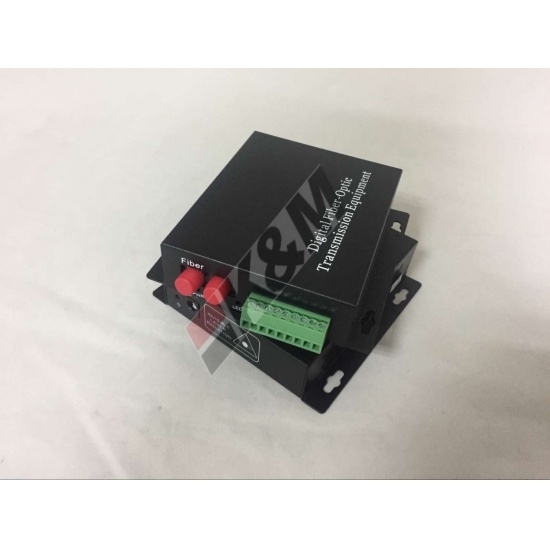  1fiber FC DX SM  to 4 port RS232 Media Converter