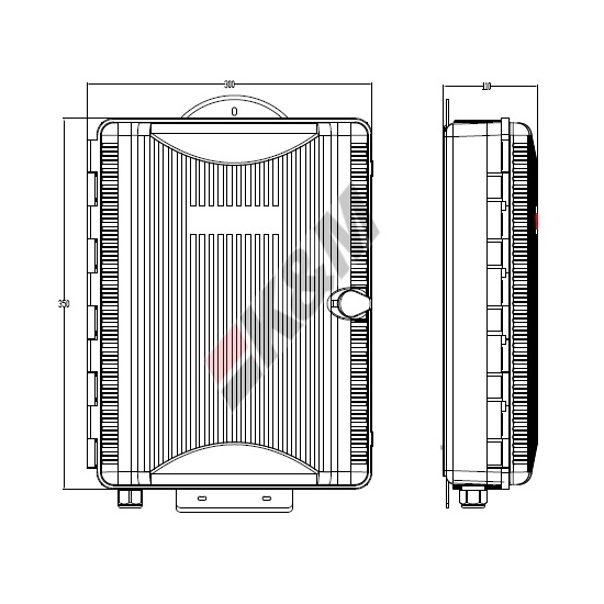 Fiber optic termination box  SC sx 24Ports