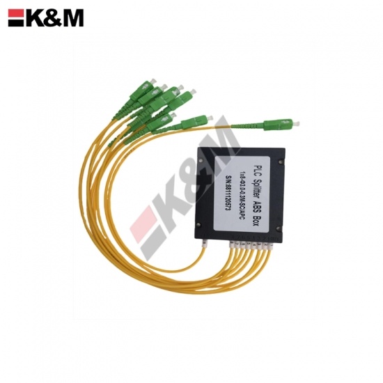 1x8 ABS SCPC Mini Type PLC  Fiber Optic Splitter