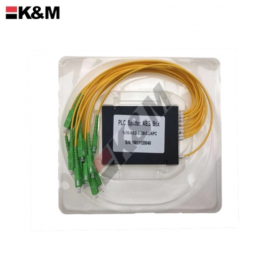 1x16 ABS SCPC Mini Type PLC  Fiber Optic Splitter