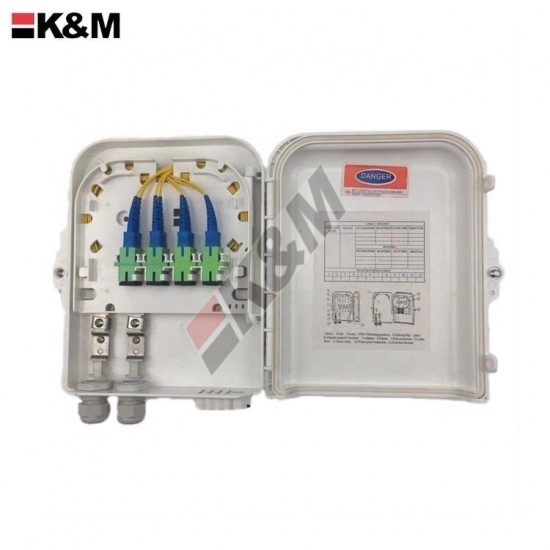 Fiber optic termination box 8Ports SC SX