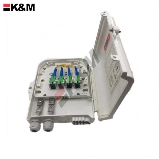 Fiber optic termination box 8Ports SC SX