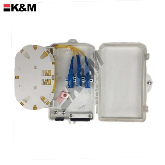 FTTH SC Simplex Fiber optic termination box 6Cores